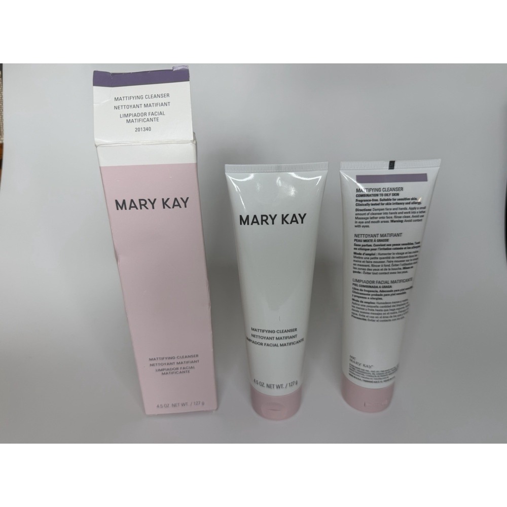 Lot Of 2 MARY KAY MATTIFYING CLEANSER 201340 COMBINATION TO OILY FULL SIZE